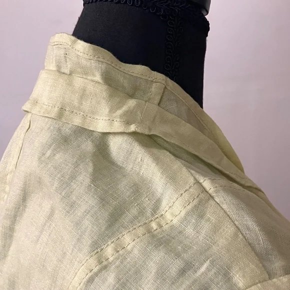 100% yellow linen jackets - Picture 6 of 10